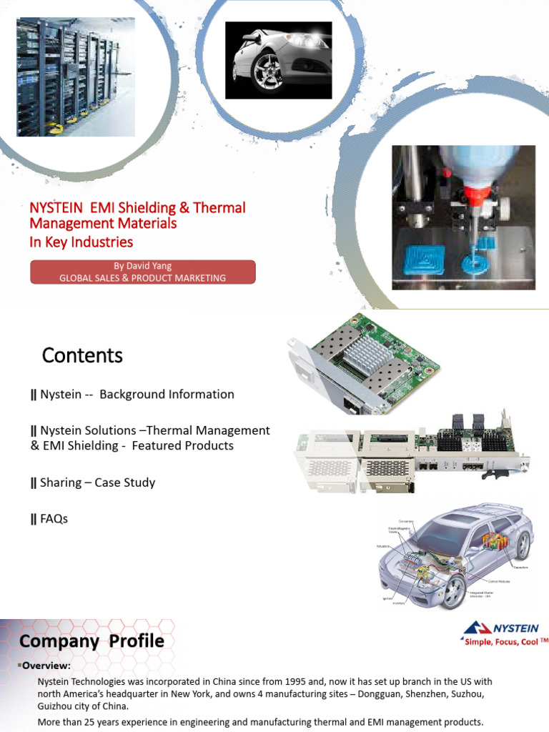 Nystein EMI & Thermal Management Solutions | PDF | Printed Circuit ...