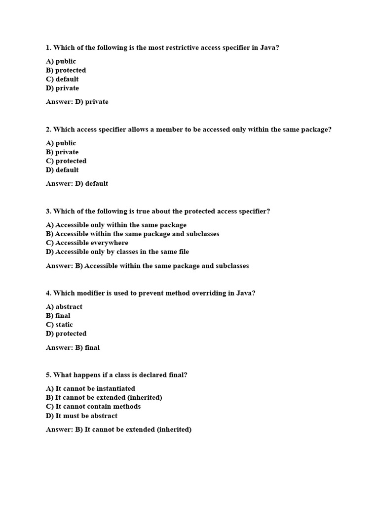 Java Static and Final Concepts Explained | PDF | Class (Computer ...
