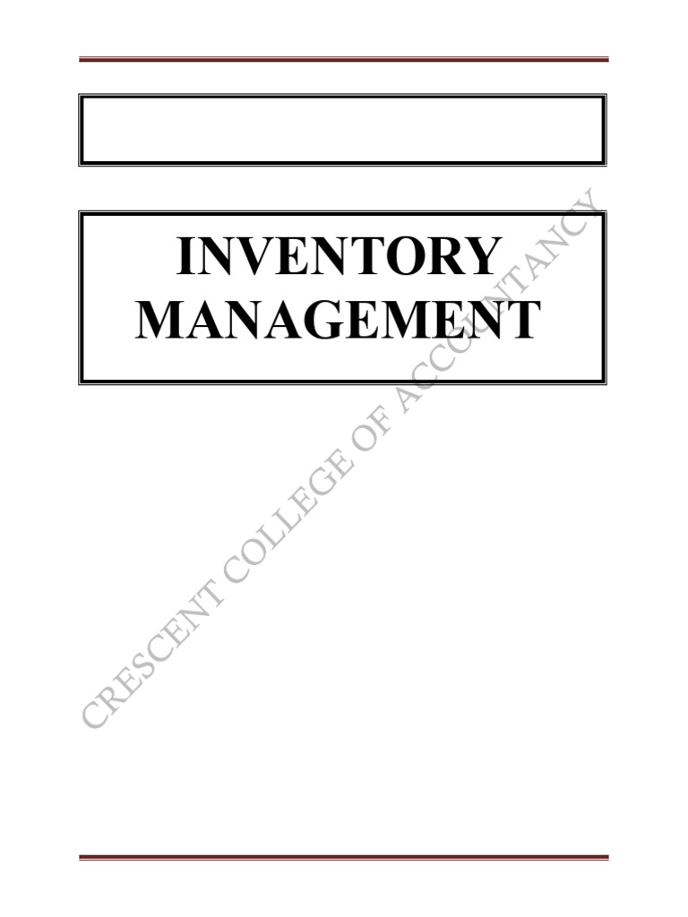 Inventory Management Essentials Guide | PDF | Inventory | Business