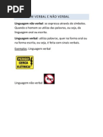 Lingaguem verbal e não verbal