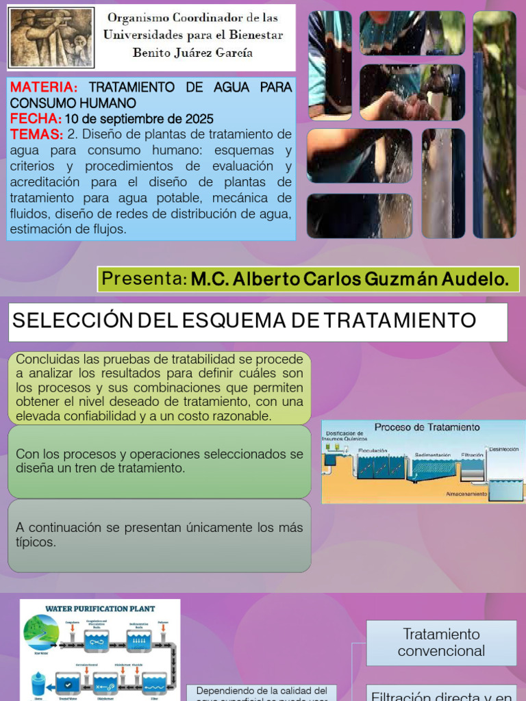 3-1 Unidad Tratamiento de Agua para Consumo Humano | PDF | Agua | Agua ...
