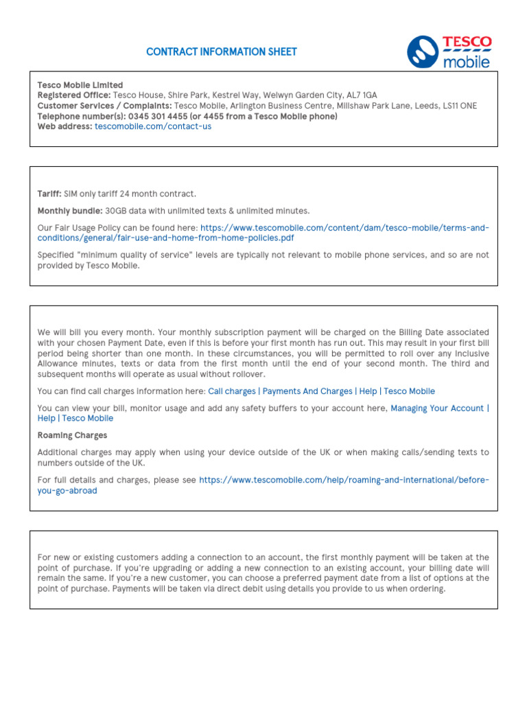 Contract Information | PDF | Telecommunications | Computing
