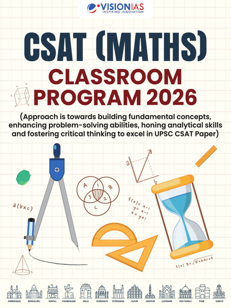CSAT Maths Classroom Program 2026 | PDF | Mathematics | Intelligence