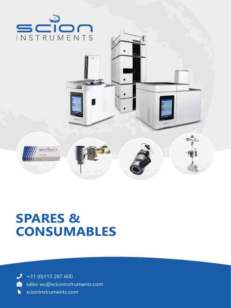 SCION GC & LC Spares Overview | PDF | Gas Chromatography–Mass ...
