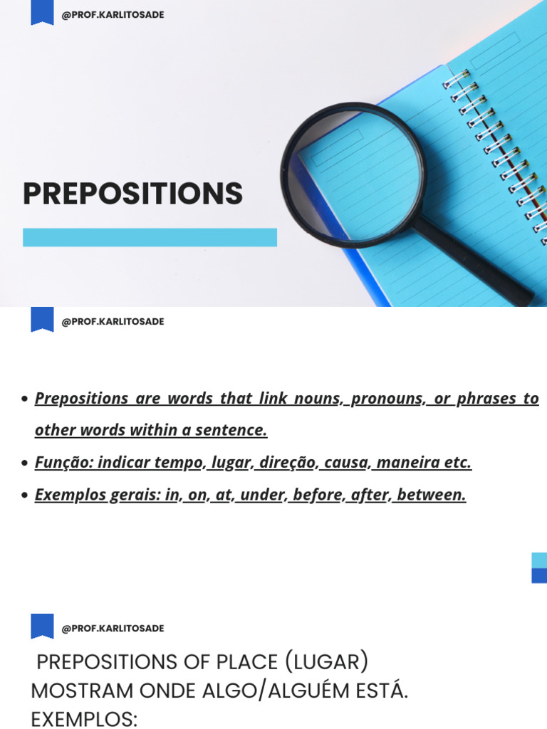 Understanding Prepositions: Usage Guide | PDF