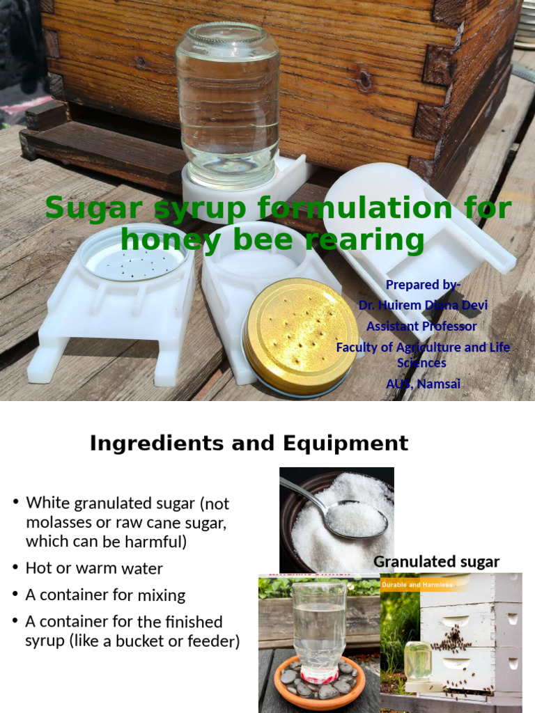 Sugar Syrup Recipe for Bee Rearing | PDF