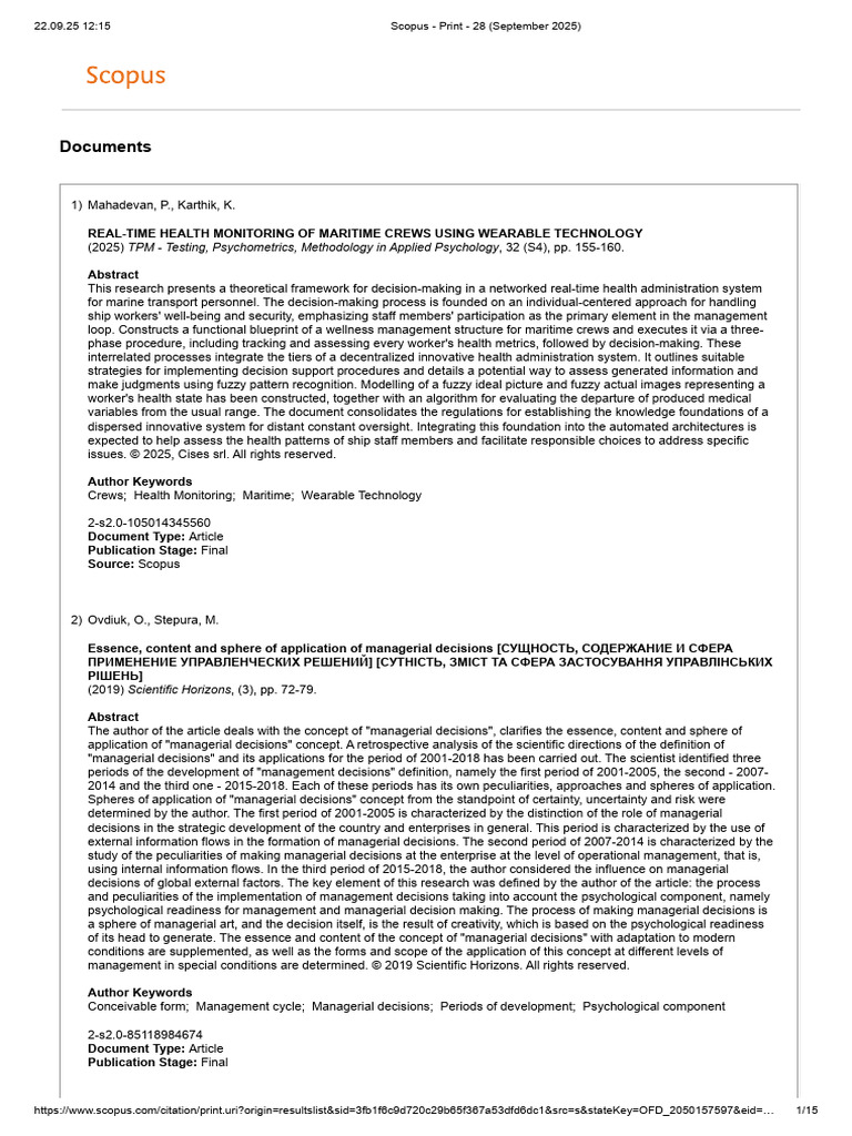 Scopus - Print - 28 (September 2025) | PDF | Big Data | Risk