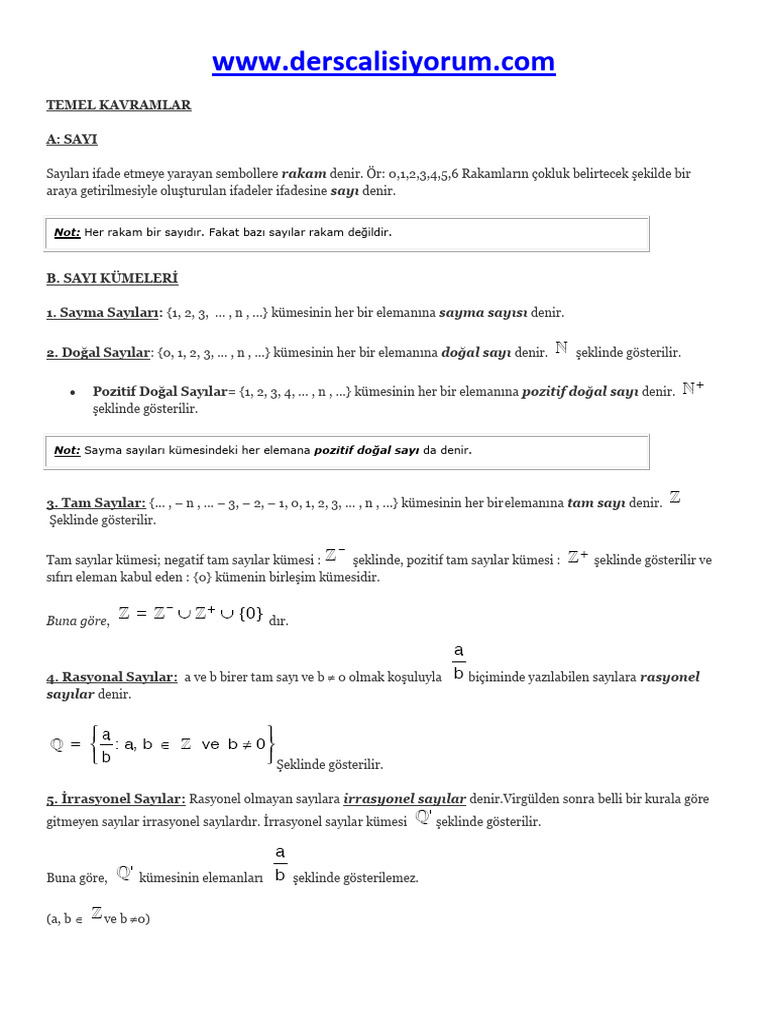 Temel Kavramlar | PDF