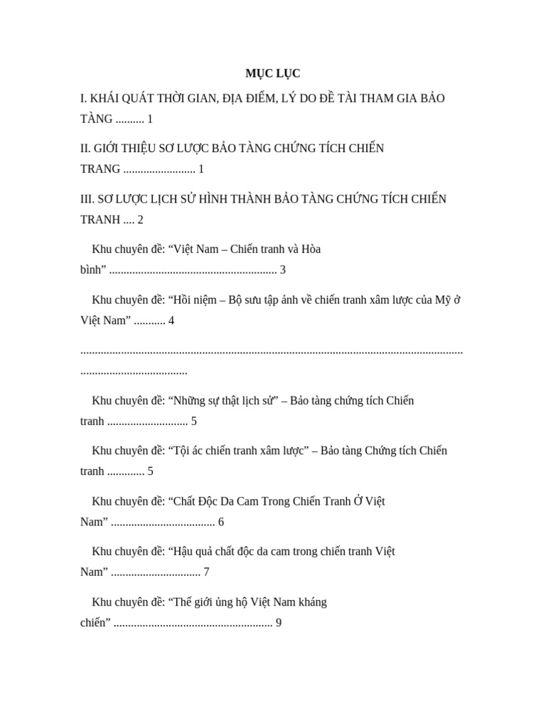 Muc Luc Bao Tang Chuan | PDF