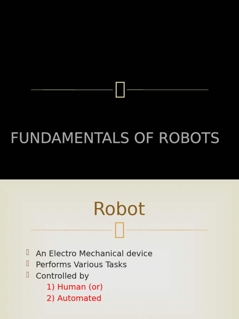 Fundamentals of Robotics Explained | PDF | Cartesian Coordinate System ...