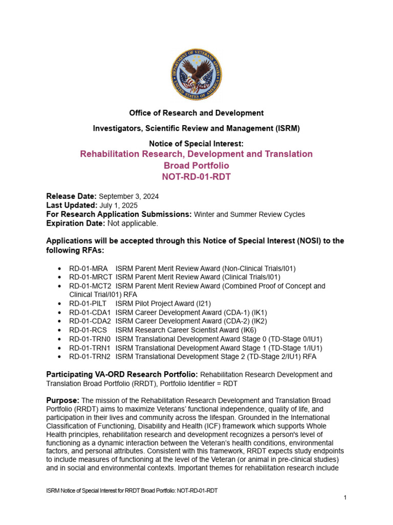 Not RD 01 RDT RRD Translation BP | PDF | Physical Therapy | Disability