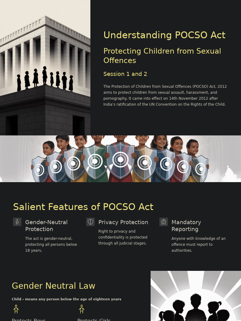 POCSO Act: Key Features and Reporting | PDF | Sexual Assault | Assault