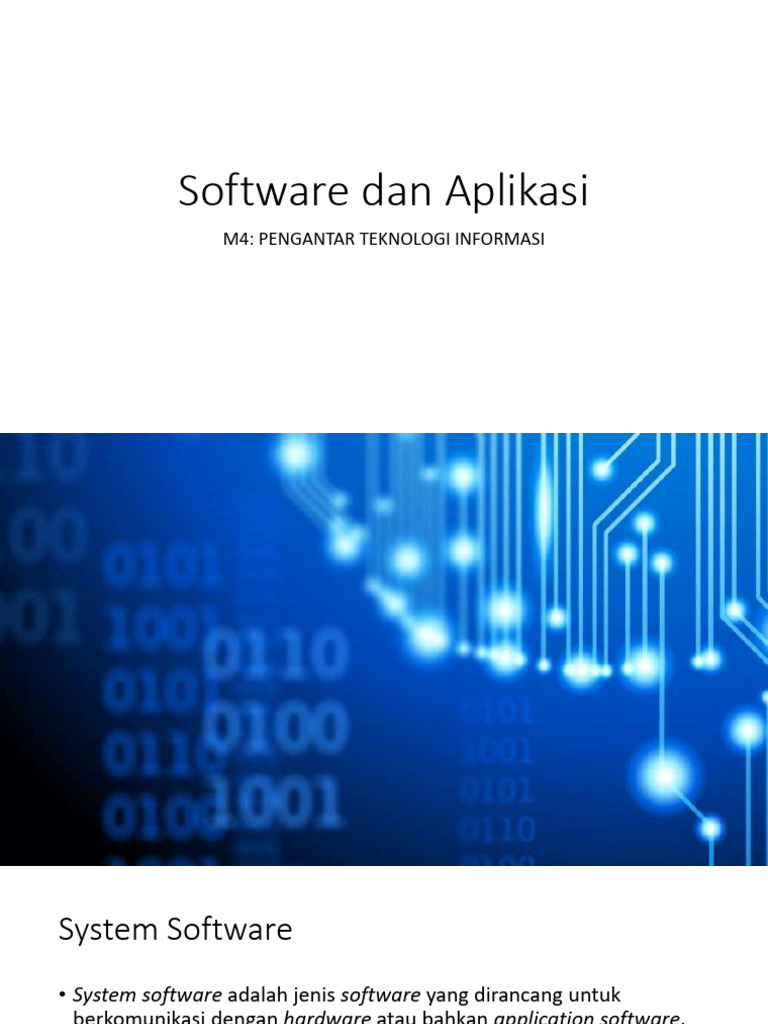 Perbedaan Software dan Aplikasi | PDF