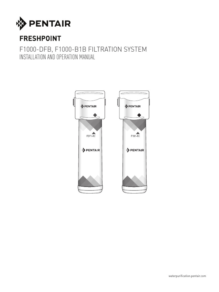 FreshPoint F1000 Filtration System Guide | PDF | Tap (Valve) | Sink