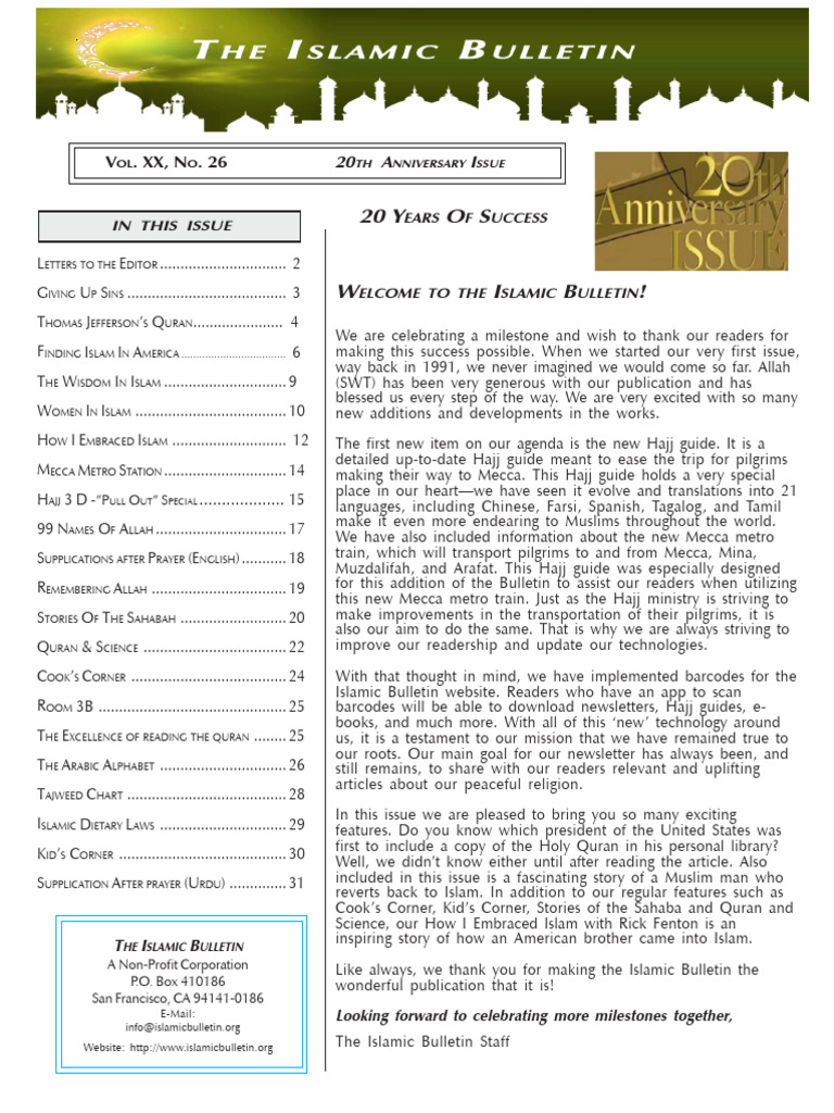 2011 Issue Final | PDF | Hajj | Quran