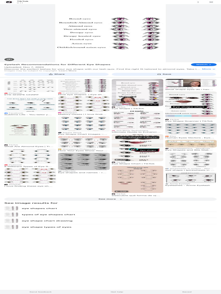 Eyelash Guide for Eye Shapes | PDF