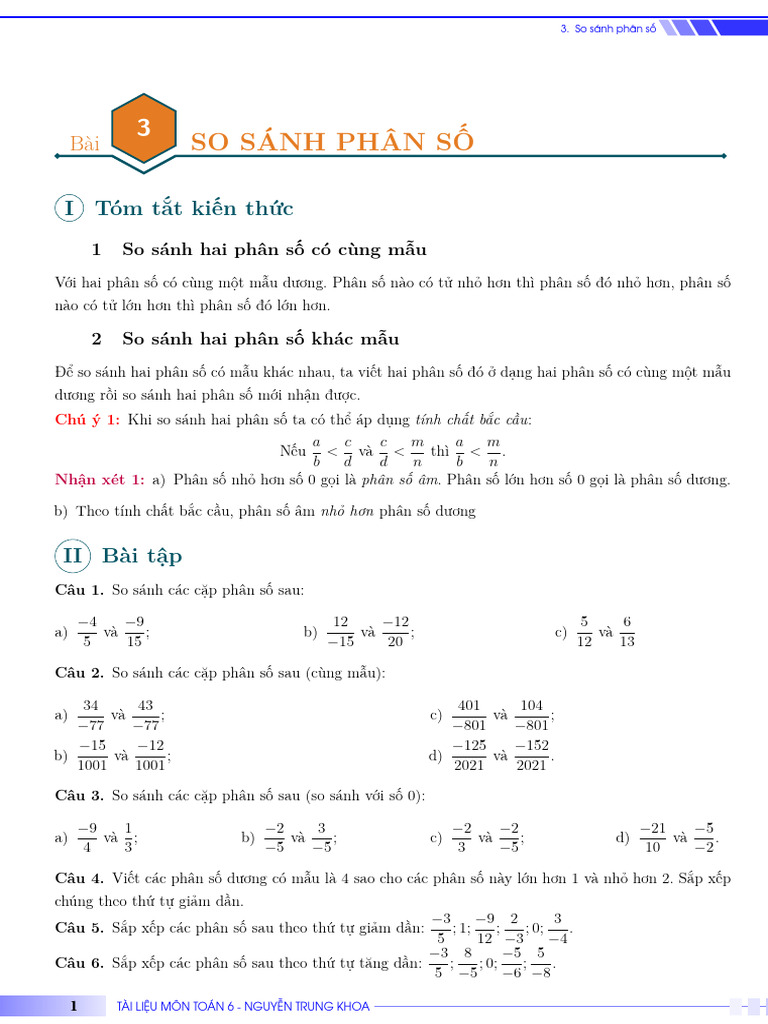 Toán L P 6 | PDF