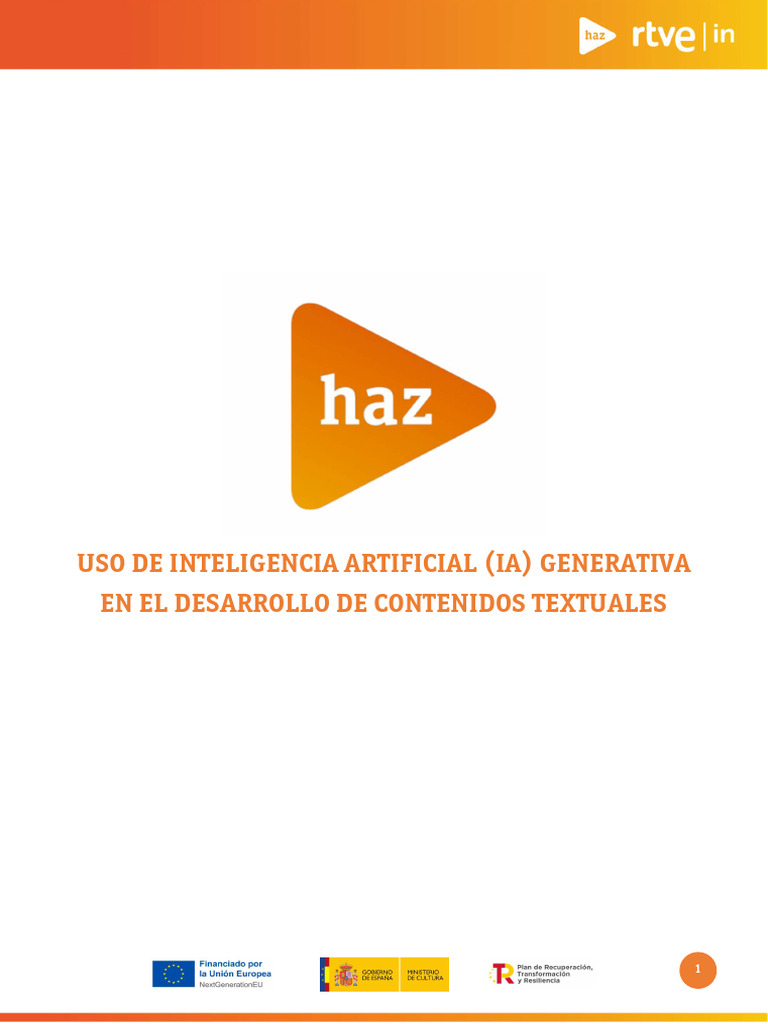 IA Generativa en Creación de Contenidos | PDF | Inteligencia artificial ...