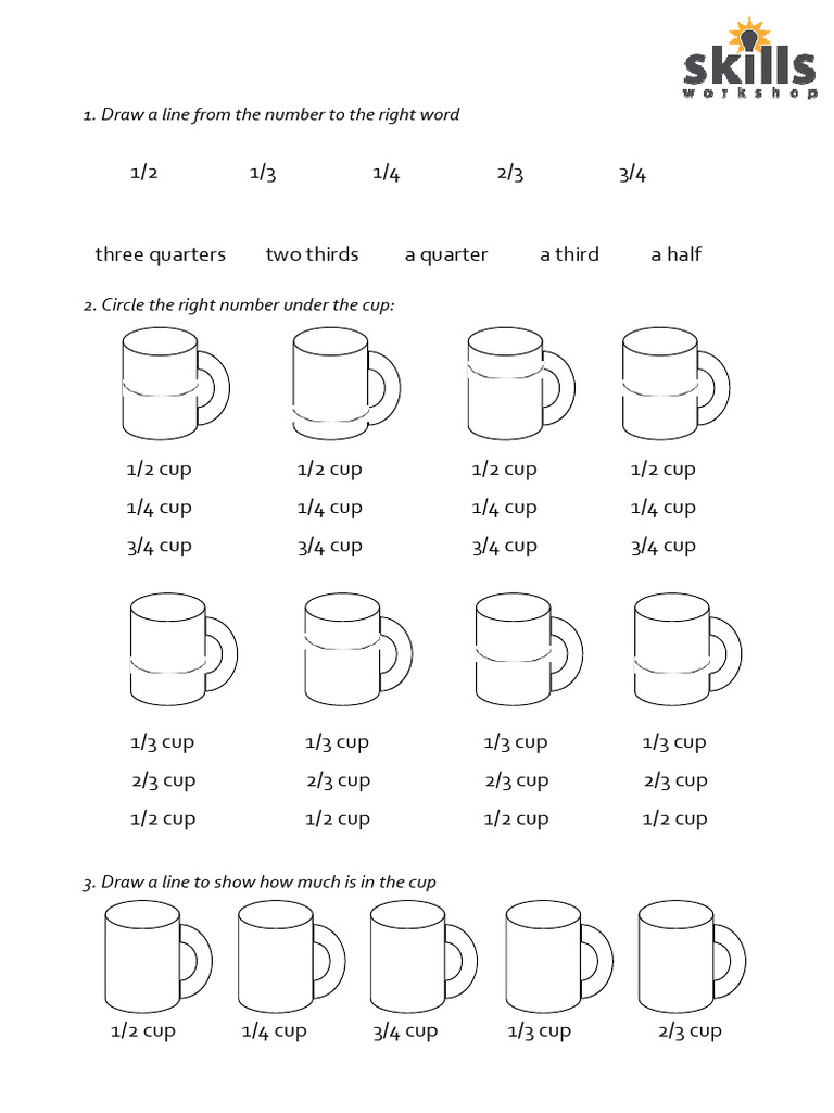 Recipe Fractions for Adult Numeracy | PDF