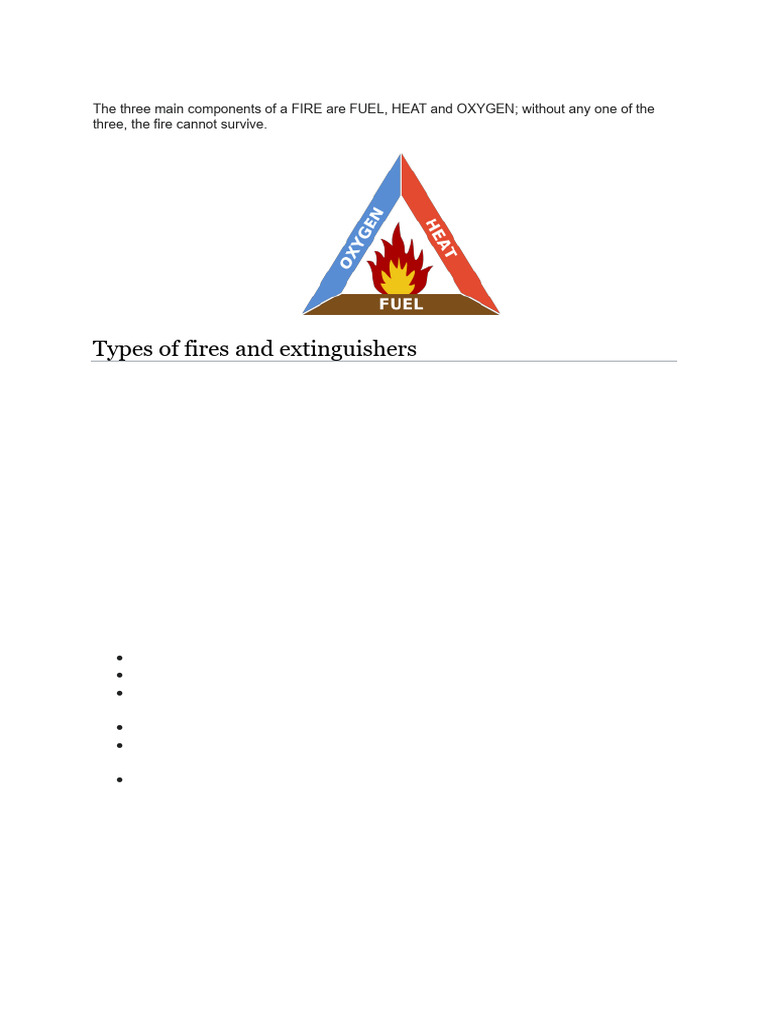 Types of Fires | PDF | Chemical Processes | Hazards