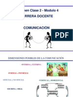 Resumen Clase 2 - Módulo 4 Carrera Docente: Comunicación