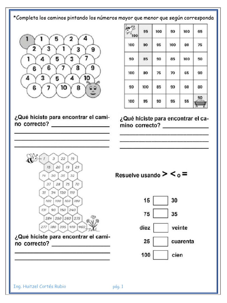 Actividades de Matem&aacute;ticas para Ni&ntilde;os | PDF