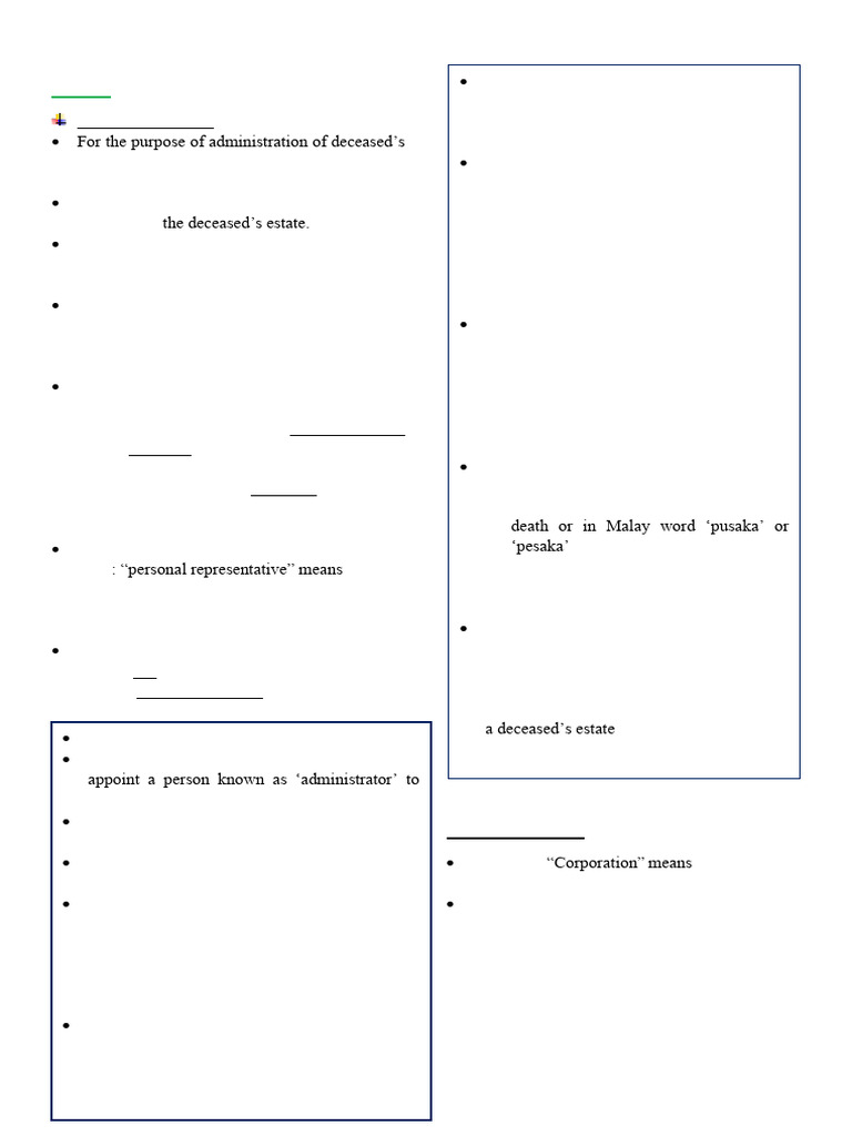 Understanding Personal Representatives in Estate Administration | PDF ...