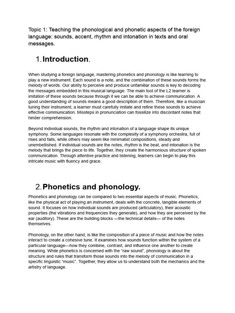 Mastering Phonetics and Phonology in L2 | PDF | Stress (Linguistics ...