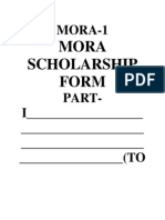 Mora Scholarship Form
