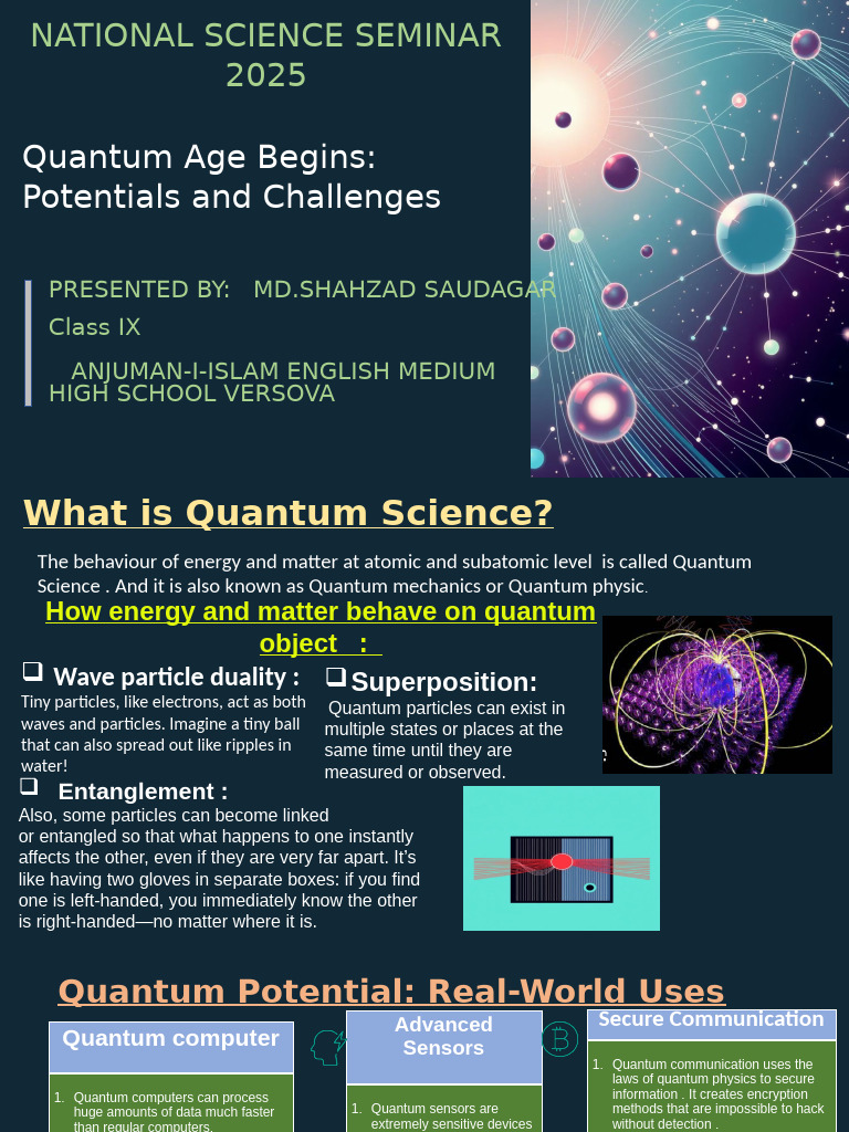 Quantum Science: Opportunities & Challenges | PDF | Quantum Computing ...