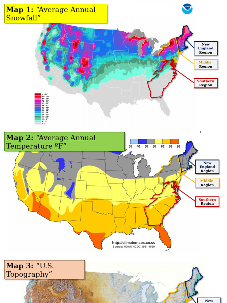 U.S. Climate and Topography Maps | PDF