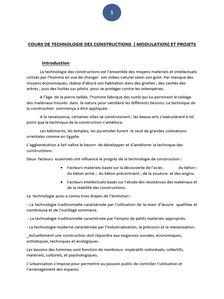 Technologie et gestion de projets de construction | PDF | Gestion de ...