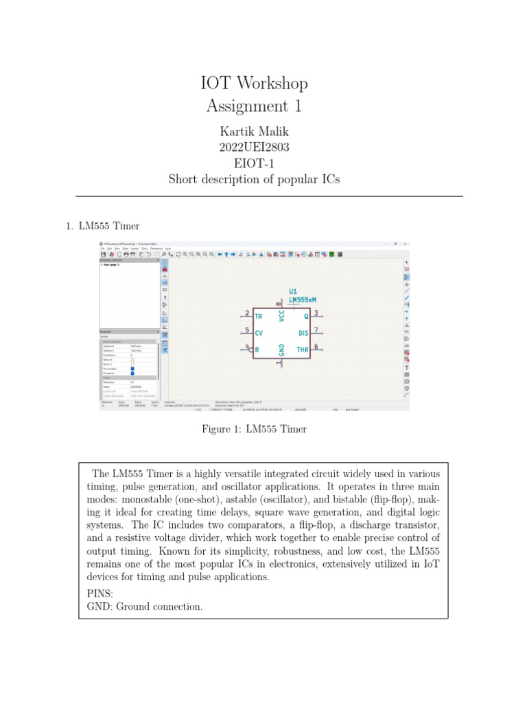 Popular ICs for IoT Applications | PDF | Logic Gate | Amplifier