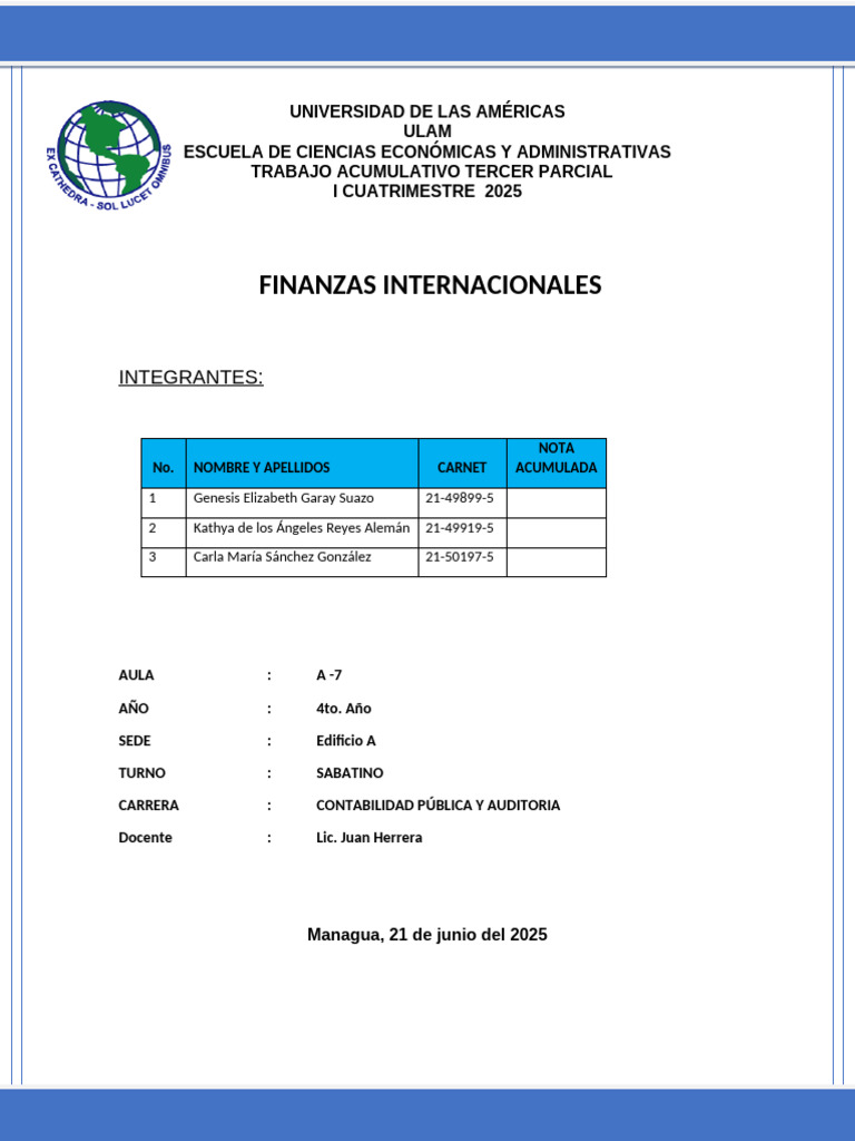 Trabajo Finanzas Internacionales | PDF | Opción (Finanzas) | Tipo de cambio
