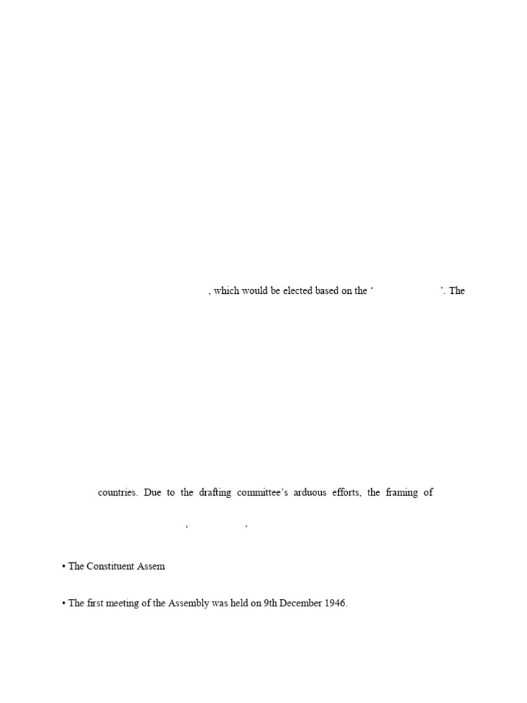 Framing and Drafting of Indian Constitution by Constituent Assembly ...