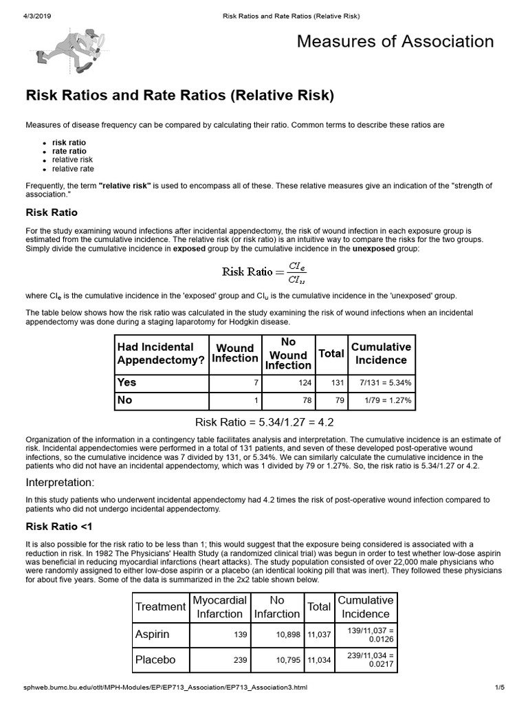 Understanding Risk and Rate Ratios | PDF | Relative Risk | Risk