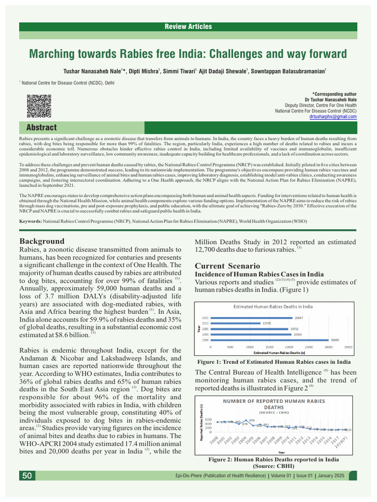 NCDC Quarterly Journal With QR Code 55 60 | PDF | Rabies | Preventive ...