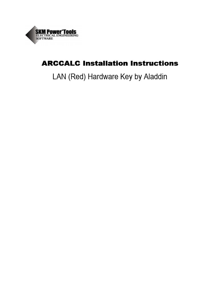 ARCCALC Installation Guide | PDF | Button (Computing) | Microsoft Windows