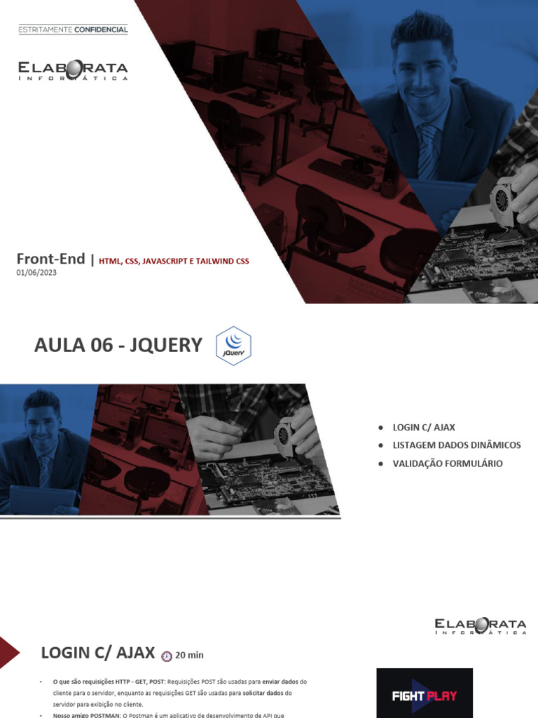 Login e Listagem Dinâmica com jQuery | PDF | Script Java | J Query