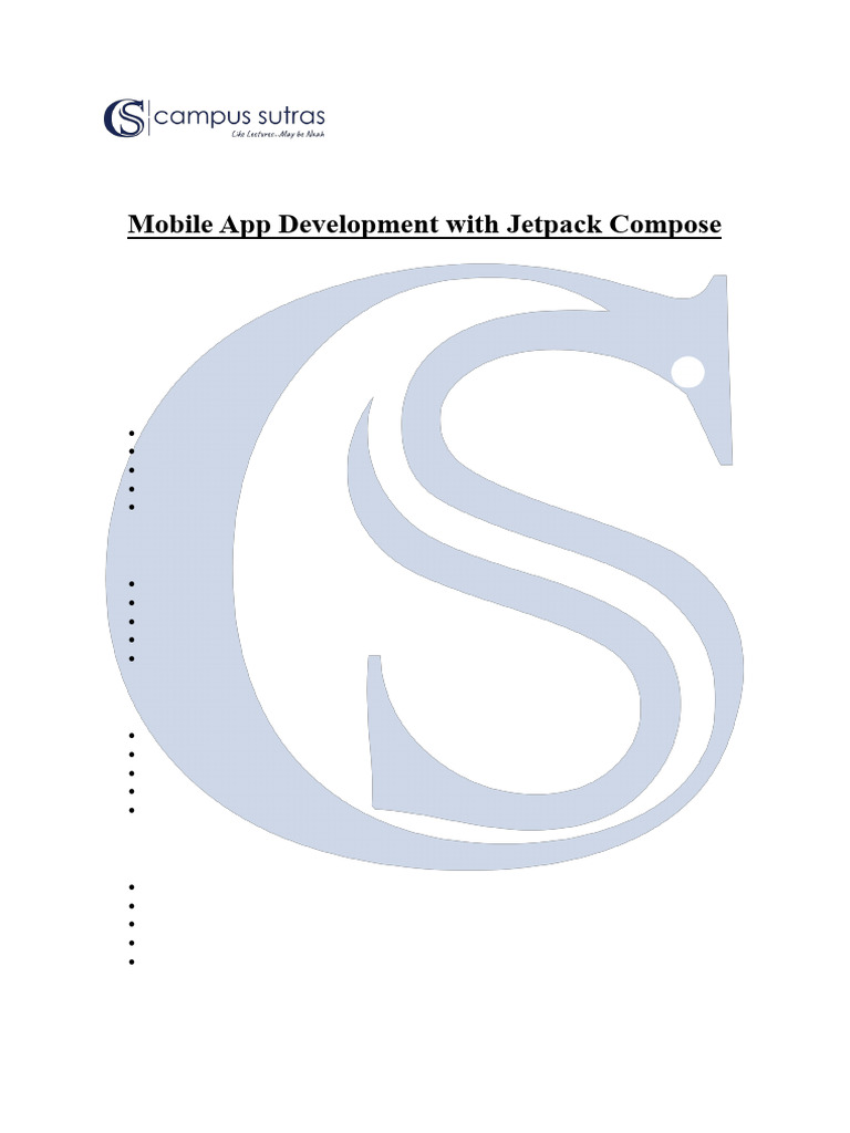 Jetpack Compose FDP for Faculty | PDF