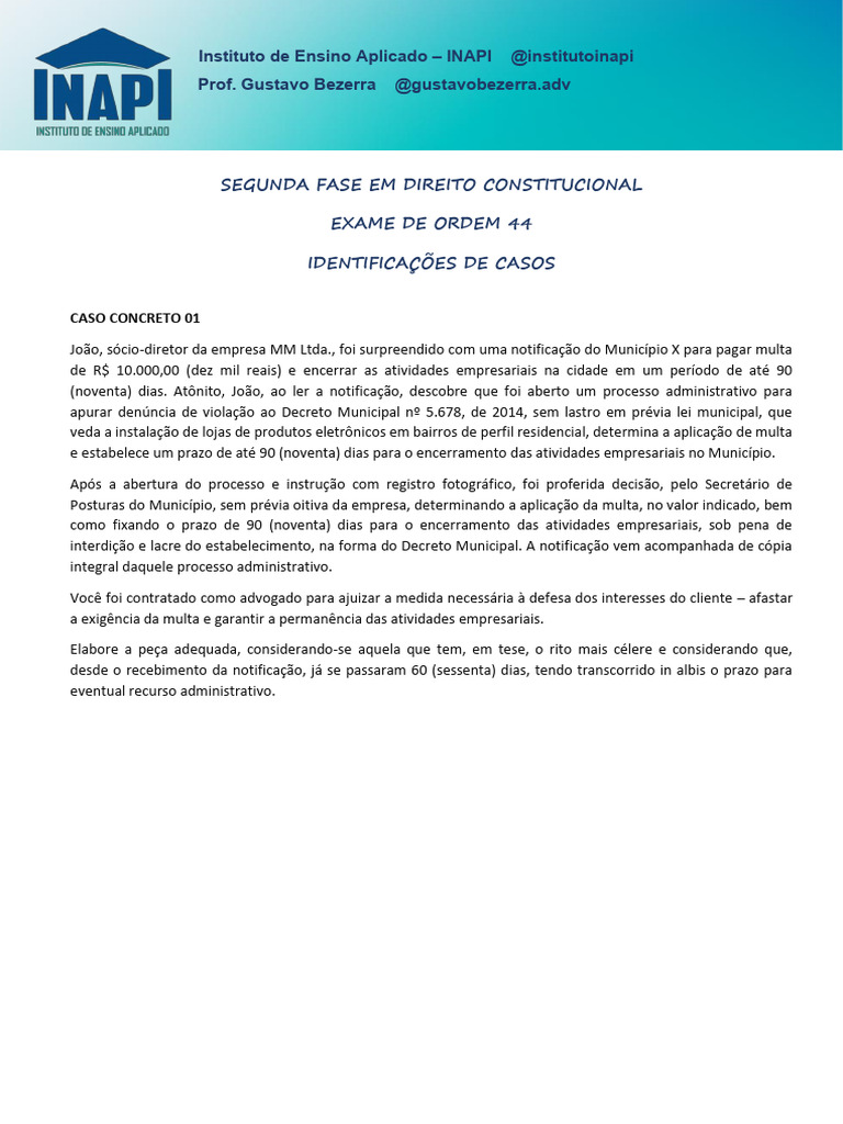 Ident de Casos 05.09 Sem Gab | PDF | Advogado | Estado