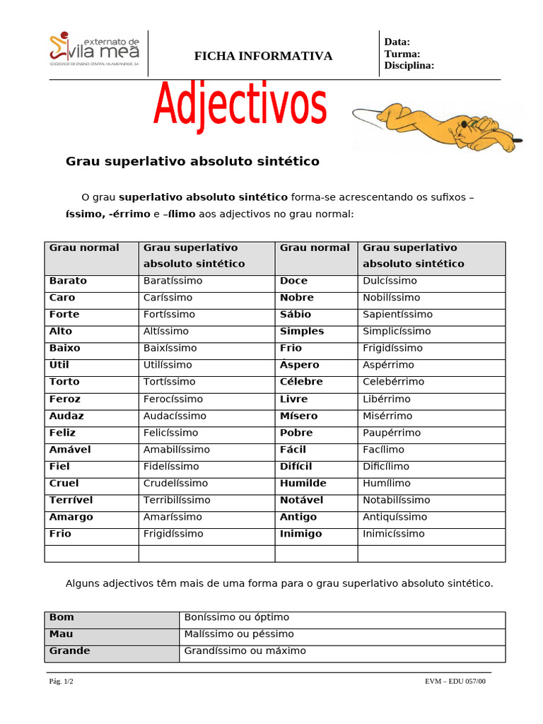 Grau Superlativo Absoluto Sintético | PDF