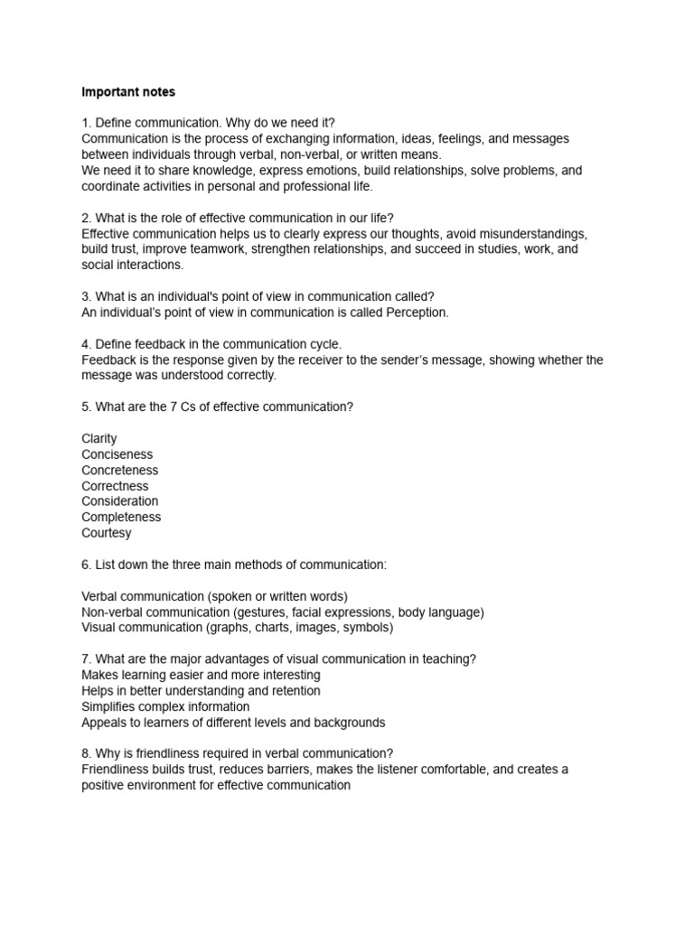 Essentials of Effective Communication | PDF