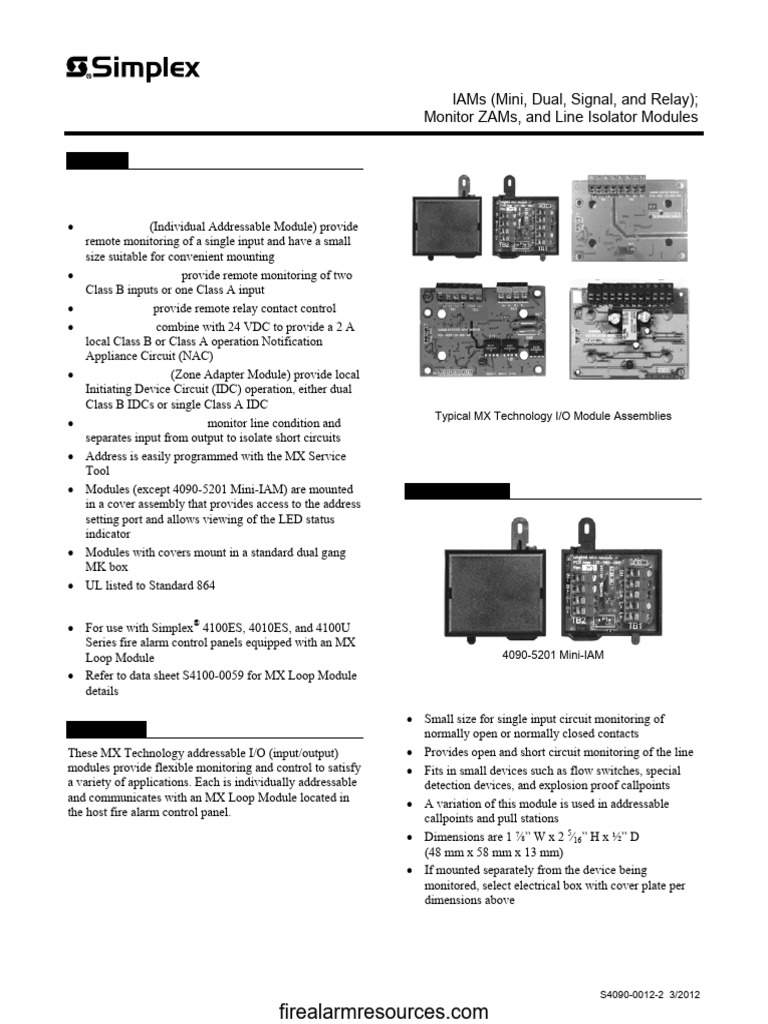 MX Technology Addressable Devices: Features | PDF | Relay | Switch