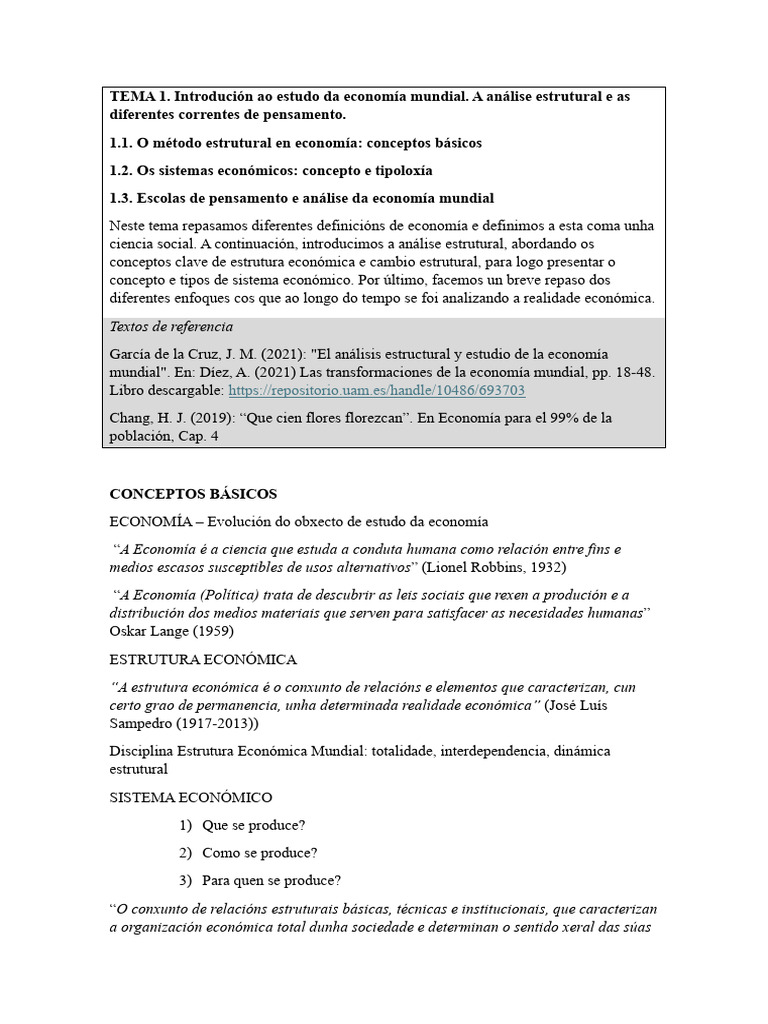 Ficha-Esquema Tema 1 | PDF