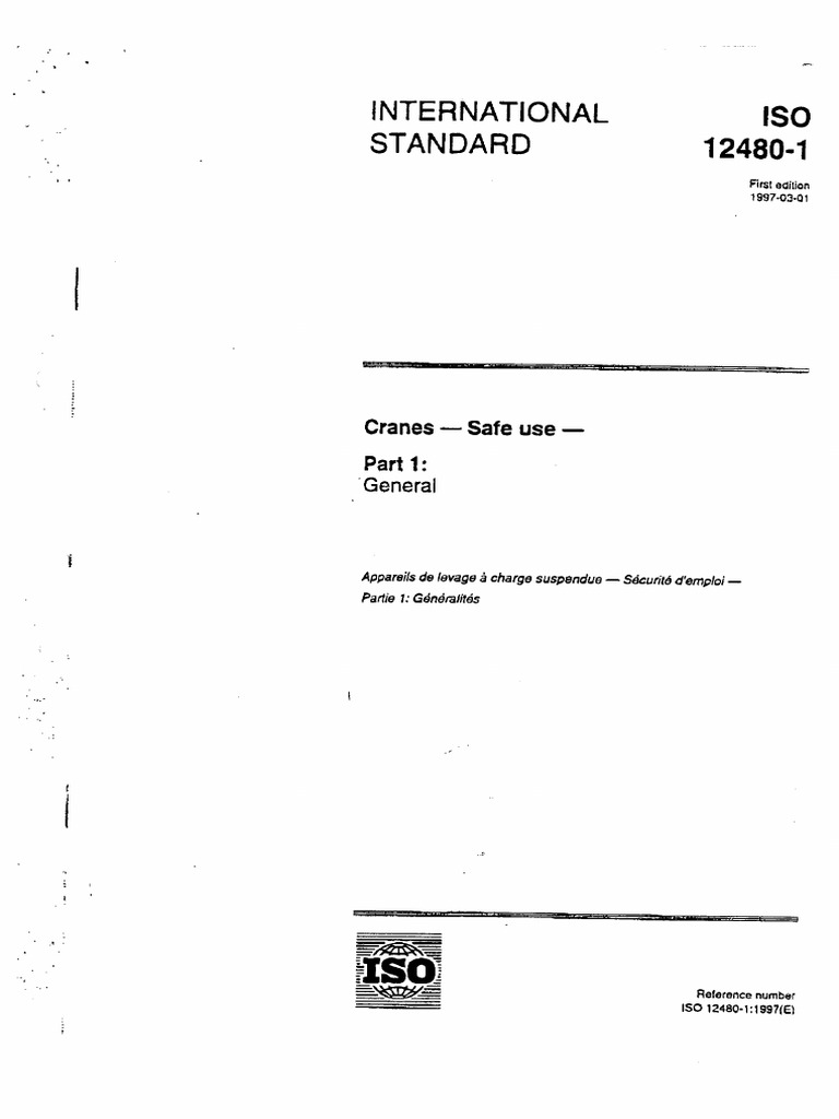 Iso 12480-1 (1997) (E) | PDF