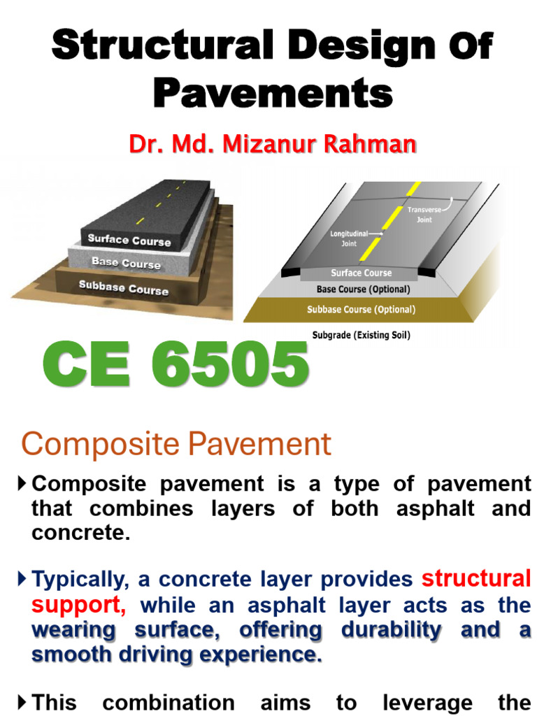 Composite Pavement Design Overview | PDF | Road Surface | Concrete