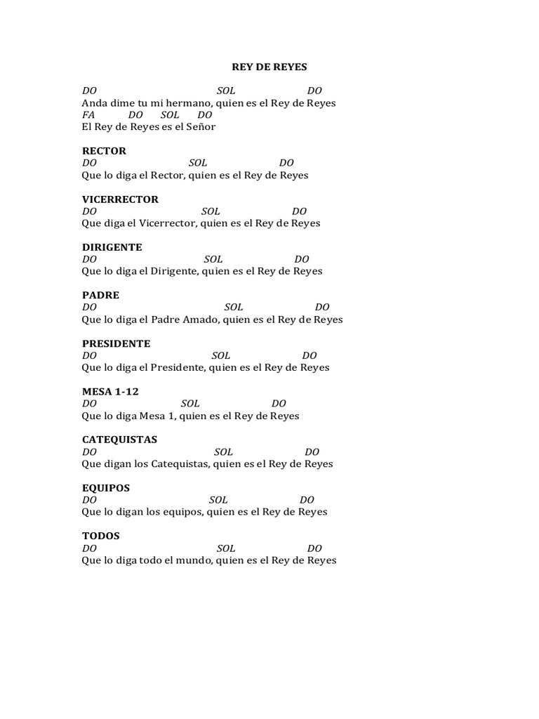 Rey de Reyes | PDF