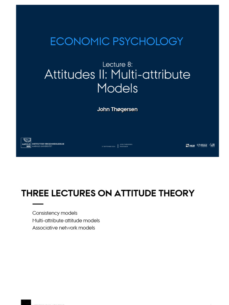 Multi-Attribute Attitude Models Explained | PDF | Attitude (Psychology ...