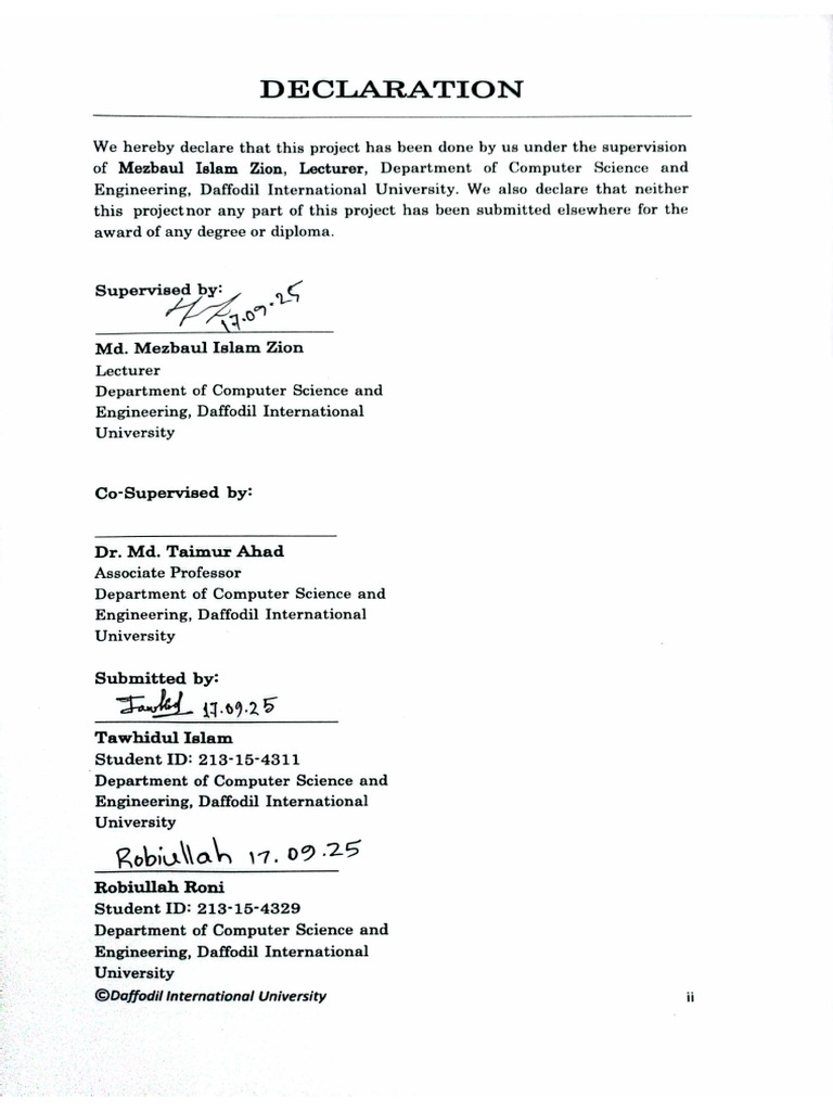 Declaration | PDF